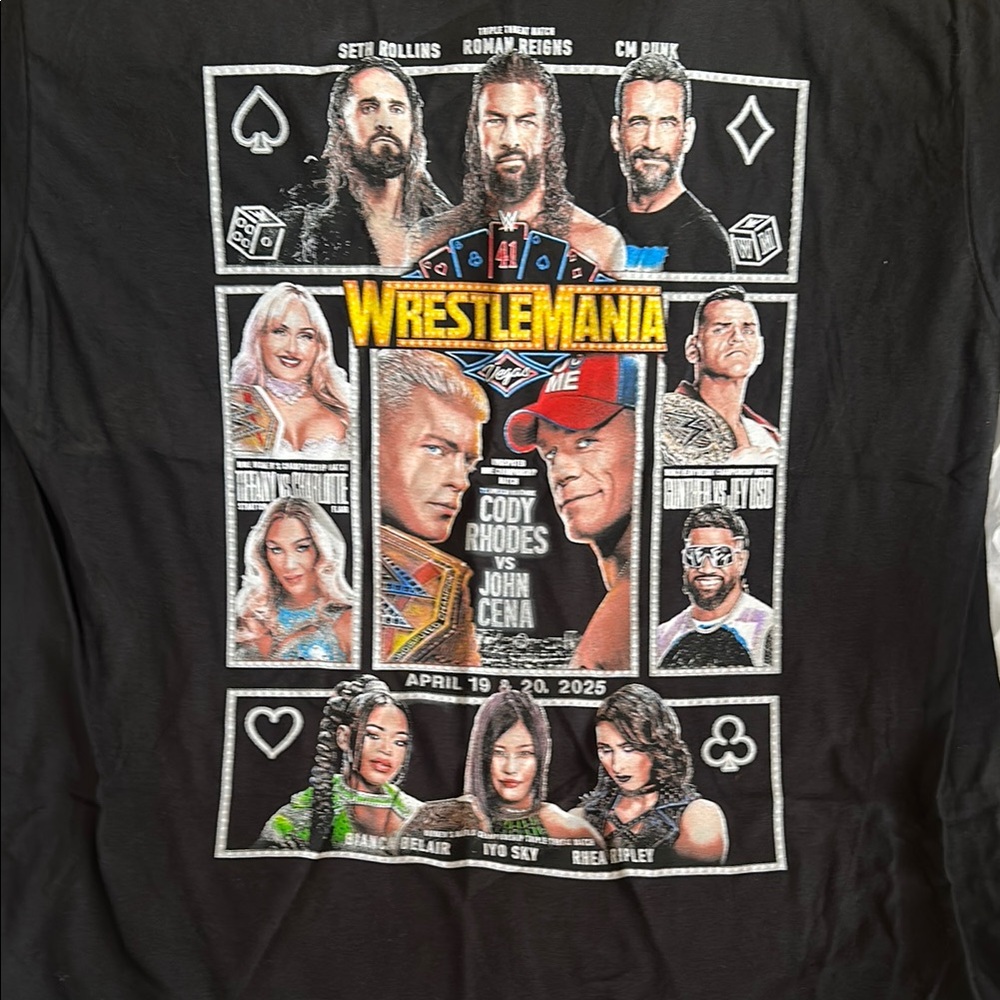 WrestleMania Graphic Tee!!! New, Never Worn!